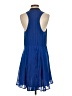 Aqua 100% Polyester Blue Casual Dress Size S - photo 2