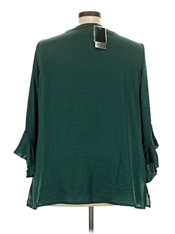 Slim Factor by Investments 3/4 Sleeve Blouse (view 2)
