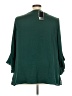 Slim Factor by Investments 100% Polyester Green 3/4 Sleeve Blouse Size 3X - photo 2