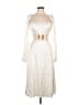 WeWoreWhat 100% Polyester Ivory Cocktail Dress Size L - photo 1