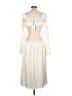 WeWoreWhat 100% Polyester Ivory Cocktail Dress Size L - photo 2