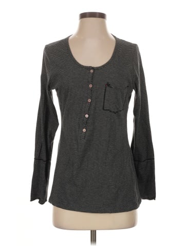 Josie Natori Long Sleeve Henley (view 1)