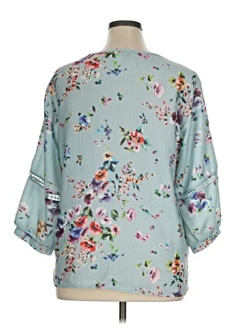 Christopher & Banks 3/4 Sleeve Blouse (view 2)