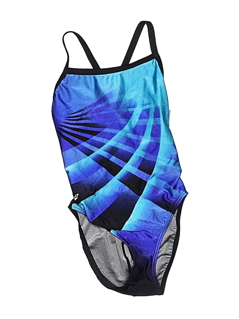 Pre-owned Speedo One Piece Swimsuit In Blue