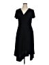 Perceptions Solid Black Casual Dress Size XL - photo 1