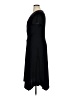 Perceptions Solid Black Casual Dress Size XL - photo 5