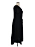 Perceptions Solid Black Casual Dress Size XL - photo 4