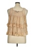 Young Threads 100% Cotton Tan Sleeveless Blouse Size XL - photo 2