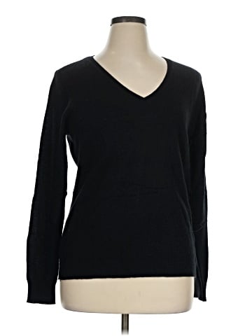Ann Taylor Factory Cashmere Pullover Sweater (view 1)