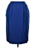 Kasper 100% Wool Solid Blue Wool Skirt Size 10 (petite) - photo 1