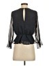 Timing 100% Polyester Black 3/4 Sleeve Blouse Size S - photo 2