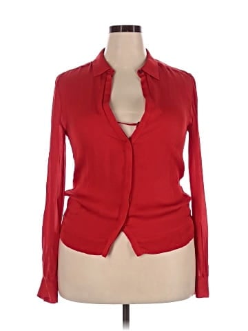 A.L.C. Long Sleeve Silk Top (view 1)