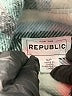 For The Republic 100% Polyester Plaid Teal Jacket Size S - photo 6