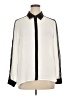 Decree 100% Polyester Color Block Ivory Long Sleeve Blouse Size XL - photo 1