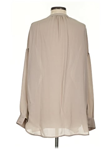 Vince. Long Sleeve Silk Top (view 2)