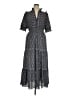 Max Studio Print Blue Casual Dress Size XL - photo 1