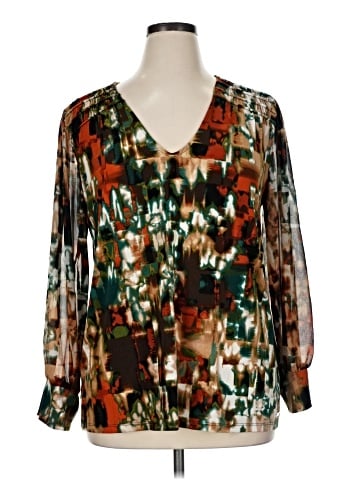 Calvin Klein Long Sleeve Blouse (view 1)