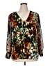 Calvin Klein Brown Long Sleeve Blouse Size 0X - photo 1