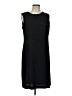 Perceptions 100% Polyester Solid Black Casual Dress Size 12 - photo 1