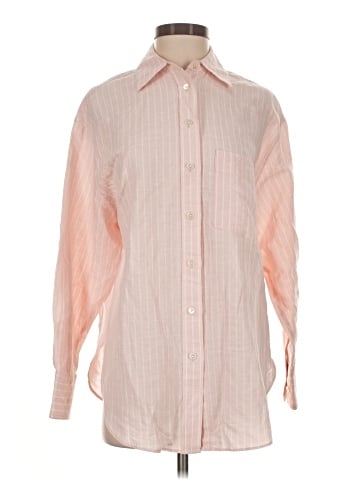 Madewell Oversized Button-Up Shirt in Mixed Stripe (view 1)