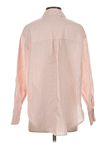 Madewell Oversized Button-Up Shirt in Mixed Stripe (view 2)