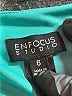 En Focus Studio Chevron-herringbone Teal Cocktail Dress Size 6 - photo 7