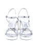 J.Crew Metallic Silver Sandals Size 7 1/2 - photo 2