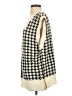 Double Zero 100% Acrylic Houndstooth Ivory Sweater Vest Size S - photo 5