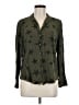 Rails 100% Rayon Stars Green Long Sleeve Blouse Size M - photo 1