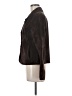 North Style 100% Leather Solid Brown Long Sleeve Top Size M - photo 5