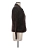 North Style 100% Leather Solid Brown Long Sleeve Top Size M - photo 4