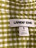 Lands' End 100% Cotton Checkered-gingham Yellow Long Sleeve Button-Down Shirt Size S - photo 7
