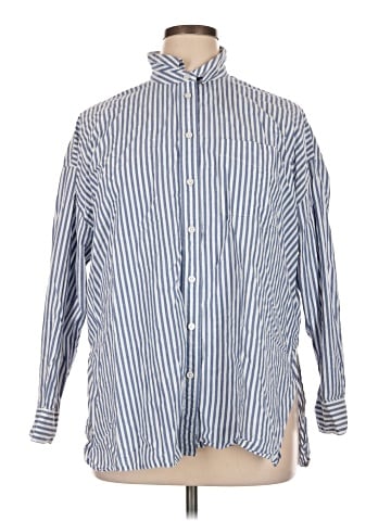 Madewell The Oversized Straight Hem Shirt in Signature Poplin (view 1)