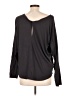 Apana Black Long Sleeve Top Size L - photo 2