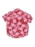 Assorted Brands 100% Rayon Floral Pink Short Sleeve Button-Down Shirt Size 7 - photo 2