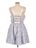 Francesca's 100% Polyester Floral Blue Casual Dress Size L - photo 2