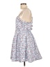 Francesca's 100% Polyester Floral Blue Casual Dress Size L - photo 5