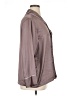 H&M 100% Polyester Metallic Silver Long Sleeve Blouse Size XL - photo 4