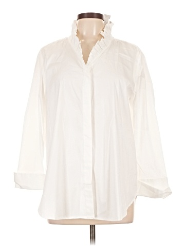 Chico's 3/4 Sleeve Button-Down Shirt (view 1)