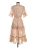 Simplee Paisley Tan Cocktail Dress Size S - photo 2