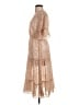Simplee Paisley Tan Cocktail Dress Size S - photo 5