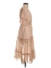 Simplee Paisley Tan Cocktail Dress Size S - photo 4