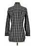 Madewell Checkered-gingham Gray 3/4 Sleeve Button-Down Shirt Size XS - photo 2