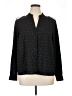 Calvin Klein 100% Polyester Polka Dots Black Long Sleeve Blouse Size 1X - photo 1