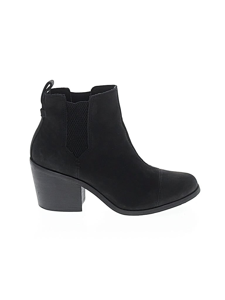 Pre-owned Toms Ankle Boots In Black