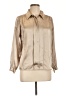 Impressions Metallic Tan Long Sleeve Blouse Size 10 - photo 1