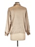 Impressions Metallic Tan Long Sleeve Blouse Size 10 - photo 2
