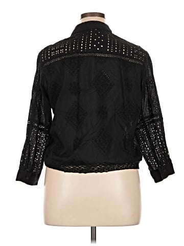 Zara 3/4 Sleeve Button-Down Shirt (view 2)