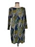 BCBGMAXAZRIA Print Blue Casual Dress Size M - photo 1