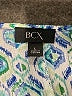 BCX 100% Rayon Blue Short Sleeve Blouse Size L - photo 7